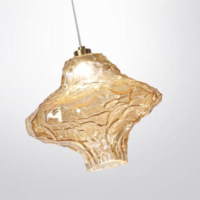 5108/3L L-VISION  ODL26 антич.бронза/янтарный металл/стекло Подвес LED x 3W 4000K ORDI