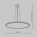Подвесной светильник Космос / Cosmos 4000К 54Вт, MOD057PL-L54W4K. TM Maytoni