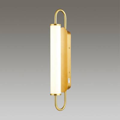 4270/10WL MODERN ODL21 691 бел/зол Настенный светильник выкл на базе LED 10W 800Лм 3000К PONTE
