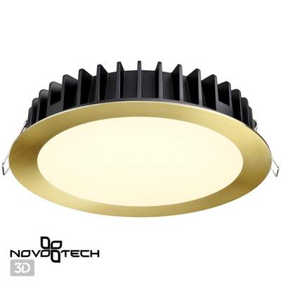 358956 SPOT NT22 270 бронза светлая Встраиваемый светодиодный светильник с переключателем цветовой температуры IP20 LED 3000К\4000К\6000К 20W 220V LAN