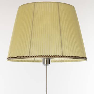 Citilux Линц CL402973 Торшер хром с кремовым абажуром