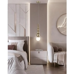 8087/1A MODERNI LN26 384 золото/белый, металл/стекло Подвесной светильник G9 1*20W 220V SOLIDA