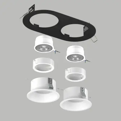 D6570606WMOD Светильник DOMINO ROUND  под LED модуль/лампу МR16 (214657+214606+214606+214006+214006)