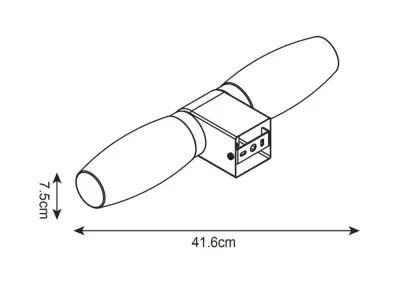 Подсветка для зеркал Arte Lamp AQUA-BASTONE A1209AP-2BK, 2хE14