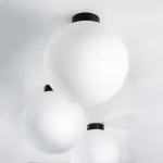 812037 Люстра GLOBO 1х40W E14 ЧЕРНЫЙ/БЕЛЫЙ