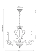 Люстра Lucia Tucci FIRENZE 1781.15.3 antique gold