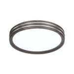 7604/DL PALE SN 176 Светильник пластик/белый/венге/хром LED 48Вт 4000К D390 IP43 TROSTO