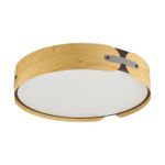 7721/100L AVRA LED SN 058 Светильник металл/пластик/белый/черный/дерево LED 100Вт 3000-6000K D600 IP20 пульт ДУ CORAGGIO