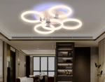 Светильник светодиодный потолочный FA3841/4+1 WH белый 70W 3000K-6400K+RGB D538*115 (ПДУ РАДИО 2.4G)