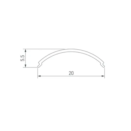 Экран SL-KANT-H16 ROUND OPAL (Arlight, Пластик)