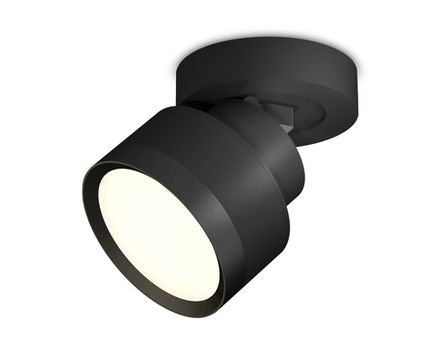 Комплект накладного поворотного светильника XM8102002 SBK/PBK черный песок/черный полированный GX53 (A2229, A2106, C8102, N8113)