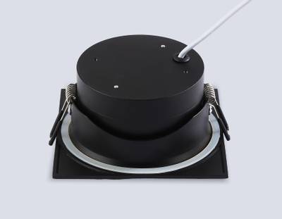 Светильник встраиваемый TN6657 BK черный IP44 GX53 110*110*48