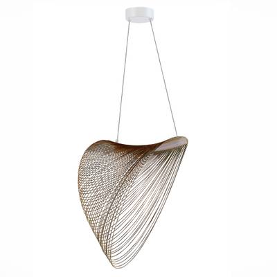 SL6900.503.24 Светильник подвесной ST-Luce Белый/Древесный LED 1*24W 4000K