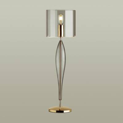 4850/1T STANDING ODL_EX21 189 дымчатый/золото/стекло Высокая Лампа E27 1*60W TOWER