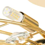 791182 Люстра потолочная ISABELLE 8х40W G9 ЗОЛОТО