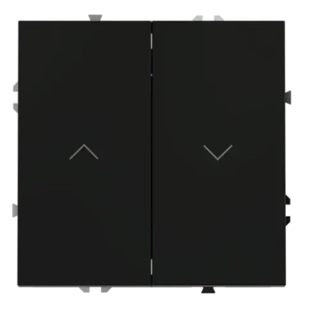 VLS020708 Выключатель встраиваемый VOLTUM S70 для жалюзи 10А, (черный матовый). (ТМ Maytoni)