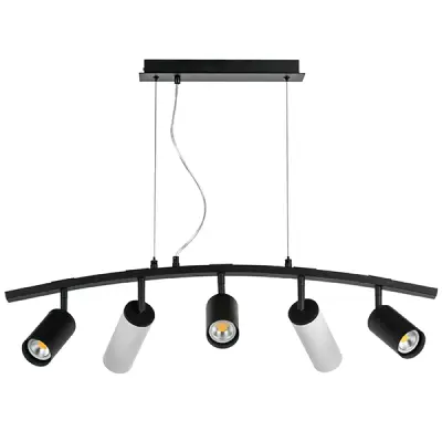 LR735373862 Люстра RULLO 5х50W GU10 ЧЕРНЫЙ/БЕЛЫЙ (571735+214437-3+214486-2)