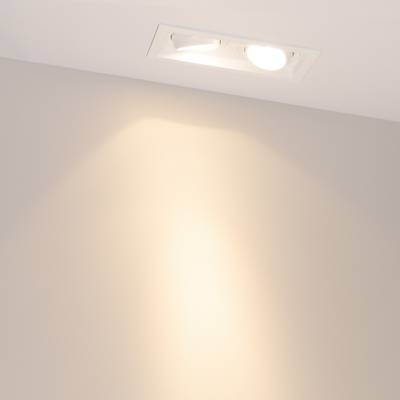 Светильник MS-VORTEX-BUILT-S170x90-2x12W Warm3000 (WH-WH, 20 deg, 230V) (Arlight, IP20 Металл, 5 лет)