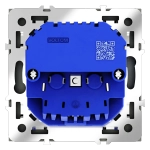 VLS040508 Розетка встраиваемая VOLTUM S70 с заземлением и защитными шторками, 16А, с USB, A+С, (черный матовый). (ТМ Maytoni)