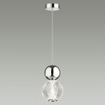 5007/7L L-VISION ODL23 589 хром/прозрачный/металл/акрил Подвес LED 7W 4000K 350Лм CRYSTAL