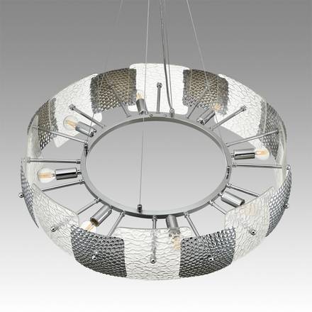 6588/8 MODERNI LN25 хром/тонированное стекло, металл/стекло Люстра подвесная E14 8*40W 220V LIBERTI