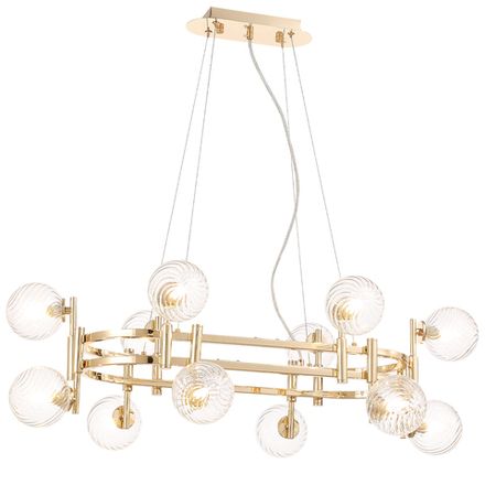Люстра Crystal Lux LUXURY SP12L GOLD 2270/312N