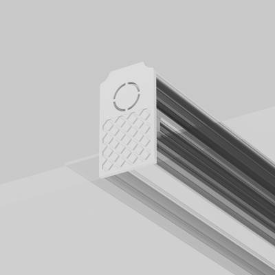 Заглушки к встраиваемому шинопроводу Exility 2 шт. белый, TRA034EC-42W. TM Maytoni