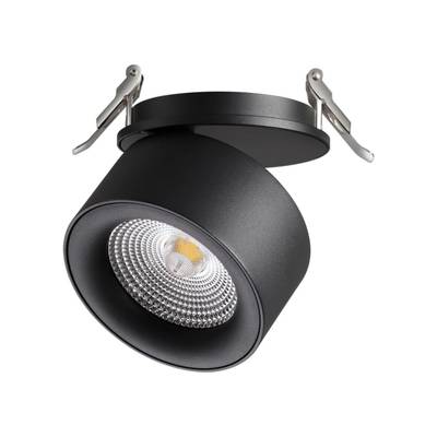 358783 SPOT NT21 458 черный Светильник встраиваемый светодиодный IP20 LED 25W 4000K 2200Лм 100-265V GRODA