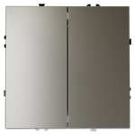 VLS020304 Проходной переключатель встраиваемый VOLTUM S70 двухклавишный 10А, (шелк) (ТМ Maytoni)