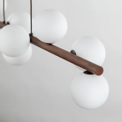 Подвесной светильник со стеклянными плафонами 10273 Estera Wood, G9х9