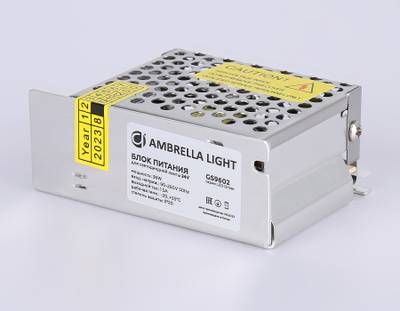 Блок питания для светодиодной ленты 24V 36W 1.5A IP20 90-260V 85*58*34 GS9602