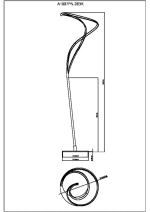 Торшер Arte Lamp HYPERBOLA A1987PN-28BK, 1хLED