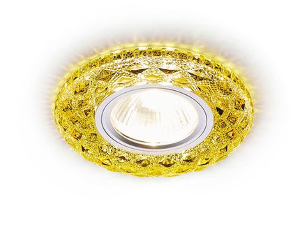 Встраиваемый точечный светильник со светодиодной лентой S288 GD хром/топаз/MR16+3W(LED WHITE)