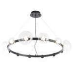 Люстра Crystal Lux BOSQUE SP12 BLACK/TRANSPARENT 0270/312