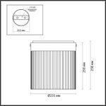 5047/20LC L-VISION ODL24 303 черный/светл.янтарный/металл/стекло Потолочный светильник LED 20W 4000К 2238Лм PILLARI