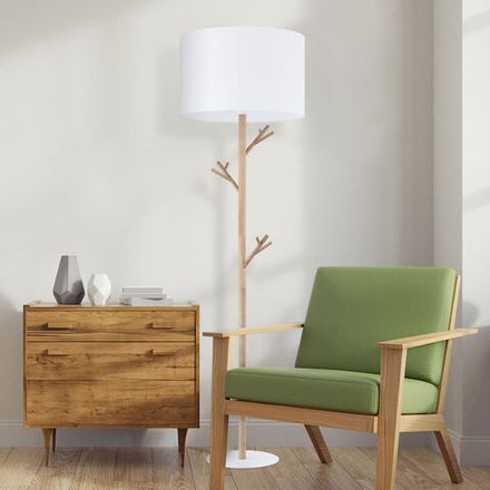 Напольный светильник с тканевым абажуром 5572 Albero White
