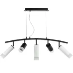 LR7353728631 Люстра RULLO 5х50W GU10 ЧЕРНЫЙ/БЕЛЫЙ (571735+214437-2+214486-3+202431-5)