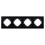 Рамка пластиковая FRM-PERIO-PL-4-BK (Arlight, -)