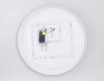 Потолочный светодиодный светильник с пультом FZ1322 GR/LWD серый/светлое дерево IP20 60W 3000-6400K D490*80 (ПДУ ИК)