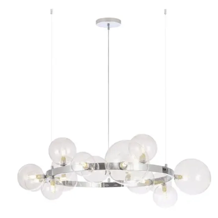 Люстра Crystal Lux AGATA SP15 V2 CHROME/TRANSPARENTE 0034/315