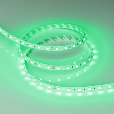 Светодиодная лента RT-B60-10mm 24V Green (14.4 W/m, IP20, 5060, 5m) (Arlight, Открытый)