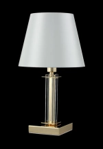 Настольная лампа Crystal Lux NICOLAS LG1 GOLD/WHITE 3401/501