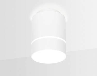 Накладной светодиодный точечный светильник TN255 WH/S белый/песок LED 4200K 7W D80*110