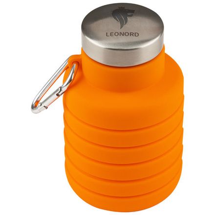 Бутылка складная силиконовая с карабином LEONORD LEO-01