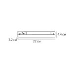 Магнитный трековый светильник Arte Lamp LINEA A4674PL-1BK, 1хLED