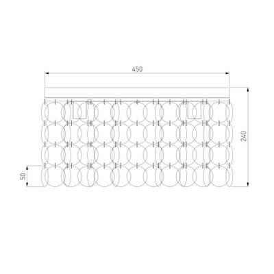 Умная потолочная люстра с перламутром 60084/5 латунь/перламутр Smart, E14х5