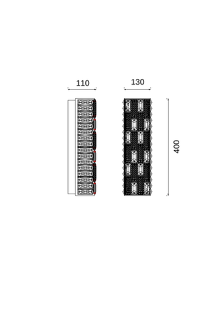 Бра Festo Chrome FL1052-2W, LED