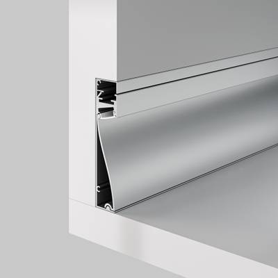 Алюминиевый профиль плинтус с подсветкой 80x18, ALM-8018-S-2M. TM Maytoni