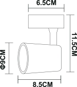 Трековый светильник Arte Lamp AMICO A1810PL-1WH, LED