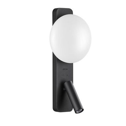 7048/5WL HIGHTECH ODL25 409 металл/акрил черный Настенный светильник IP20 LED 1*5W CRI &gt; 90 ALBERGO